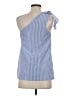 Theory 100% Cotton Blue Sleeveless Blouse Size P (petite) - photo 2