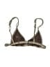 Bydee Tweed Gold Burgundy Swimsuit Top Size S - photo 2