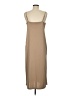 H&M 100% Polyester Solid Tan Casual Dress Size M - photo 2