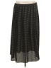 Chaus 100% Polyester Chevron-herringbone Black Casual Skirt Size 16 - photo 1