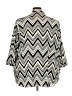 Jaclyn Smith 100% Polyester Chevron-herringbone Silver 3/4 Sleeve Blouse Size 3X - photo 2