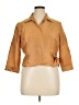 Tess 100% Silk Tan Jacket Size 14 - photo 1