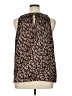 Vince Camuto 100% Polyester Brown Sleeveless Blouse Size XL - photo 2