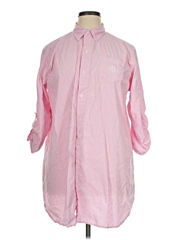 Lauren by Ralph Lauren 3/4 Sleeve Button-Down Shirt (view 1)