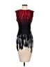 Calvin Klein Graphic Red Cocktail Dress Size 2 - photo 1