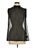 Who What Wear 100% Polyester Polka Dots Black Sleeveless Blouse Size L - photo 1