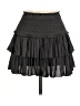 Reset Solid Black Casual Skirt Size M - photo 1