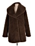 Via Spiga 100% Polyester Brown Coat Size L - photo 1