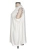CAbi 100% Polyester White Short Sleeve Blouse Size L - photo 5