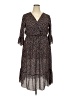 Boohoo Polka Dots Brown Casual Dress Size 18 - photo 1