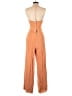 TJD 100% Rayon Solid Orange Jumpsuit Size 8 - photo 2