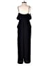 Uniqlo 100% Polyester Solid Black Jumpsuit Size XS - photo 2