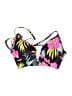 Shade & Shore Tropical Black Swimsuit Top Size S - photo 1