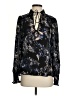 Parker 100% Silk Black Long Sleeve Silk Top Size XS - photo 1