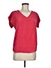 Jigsaw 100% Silk Red Short Sleeve Top Size 6 - photo 1