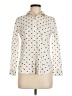 Talbots Polka Dots Ivory Long Sleeve Blouse Size 6 Petite - photo 1