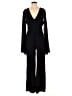 Wdirara Solid Black Jumpsuit Size L - photo 1