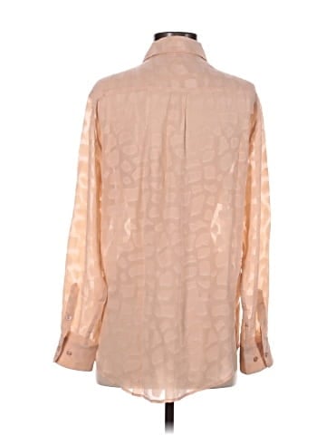 Equipment Long Sleeve Silk Top (view 2)