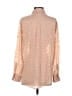 Equipment 100% Silk Polka Dots Tan Long Sleeve Silk Top Size S - photo 2