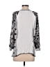 John Mark 100% Rayon Silver 3/4 Sleeve Blouse Size S - photo 2
