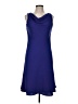 Amanda Smith 100% Polyester Solid Blue Cocktail Dress Size 8 - photo 1