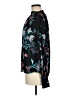 Tinsel 100% Polyester Floral Black Long Sleeve Blouse Size M - photo 5
