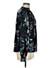 Tinsel 100% Polyester Floral Black Long Sleeve Blouse Size M - photo 4