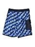 Lands' End 100% Polyester Print Blue Board Shorts Size M (youth) - photo 2