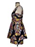 Leifsdottir Print Multi Color Black Cocktail Dress Size 2 - photo 5