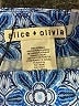 Alice + Olivia 100% Polyester Paisley Blue Casual Pants Size 8 - photo 6