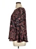 Counterparts 100% Polyester Paisley Black Long Sleeve Blouse Size XL - photo 5
