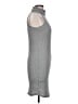 Bozzolo Solid Gray Casual Dress Size L - photo 4
