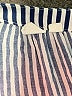 Gap 100% Rayon Stripes Blue Short Sleeve Blouse Size M - photo 7
