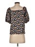 Ann Taylor LOFT Blue Short Sleeve Blouse Size M - photo 2