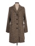 Alice Blue 100% Polyester Houndstooth Brown Coat Size L - photo 1