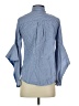 BCBGMAXAZRIA 100% Cotton Blue Long Sleeve Blouse Size XXS - photo 2