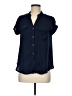 Unbranded Blue Short Sleeve Blouse Size M (estimated) - photo 1