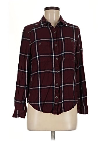 Kendall & Kylie Long Sleeve Button-Down Shirt (view 1)