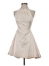 Cameo 100% Polyester Solid Ivory Cocktail Dress Size XXS - photo 1