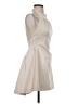 Cameo 100% Polyester Solid Ivory Cocktail Dress Size XXS - photo 4
