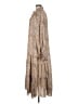 Assorted Brands 100% Polyester Paisley Tan Casual Dress Size M - photo 5