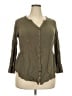 ModCloth Green 3/4 Sleeve Blouse Size 2X - photo 1