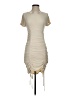Le Lis Solid Tan Cocktail Dress Size S - photo 1