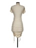 Le Lis Solid Tan Cocktail Dress Size S - photo 2