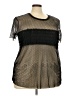 Torrid 100% Polyester Black Short Sleeve T-Shirt Size 3X Plus (3) - photo 1