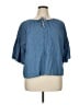 Levi's Blue Short Sleeve Blouse Size XL - photo 1