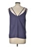 Topshop 100% Polyester Purple Sleeveless Top Size 10 - photo 2