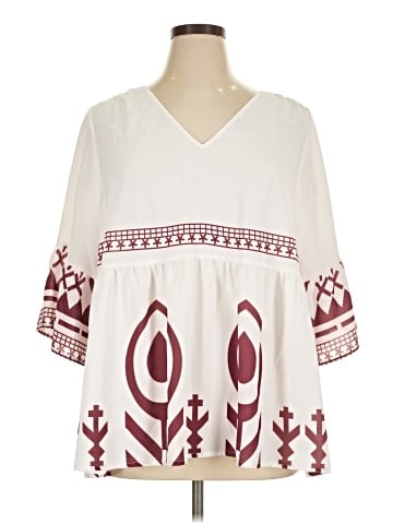 BLOOMCHIC 3/4 Sleeve Blouse (view 1)