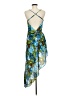 Topshop 100% Polyester Tropical Blue Cocktail Dress Size 8 - photo 2
