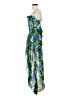 Topshop 100% Polyester Tropical Blue Cocktail Dress Size 8 - photo 5